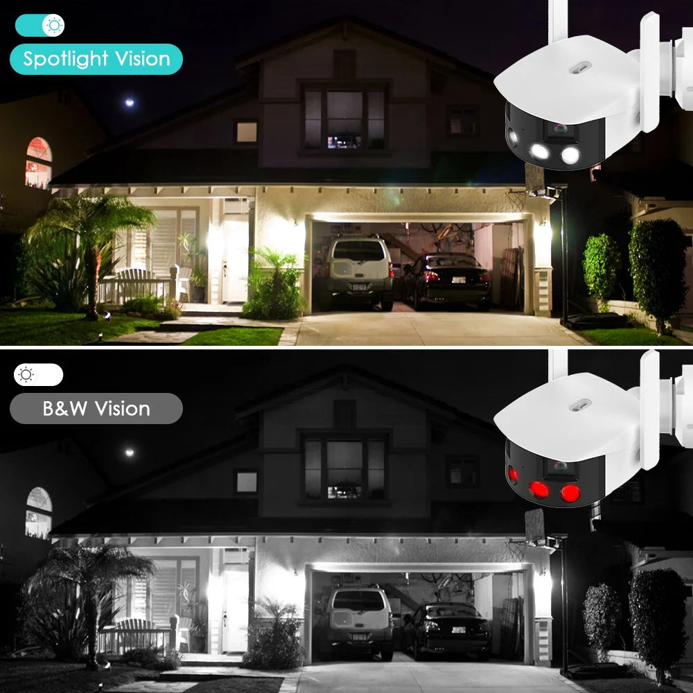 CAMÉRA WIFI 4K - DOUBLE OBJECTIF 180° ET DÉTECTION AI