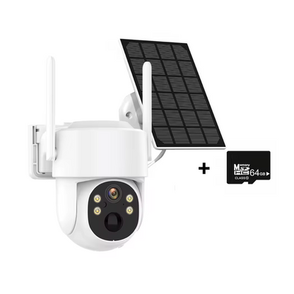 SolarCam™ | Caméra de Surveillance Solaire WiFi | Full HD, Vision Nocturne, Autonomie Longue Durée