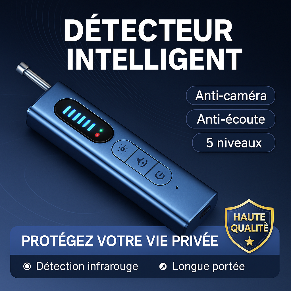 DETECTCAM - DÉTECTEUR CAMÉRA SANS FIL ANTI-ESPION SÉCURITÉ