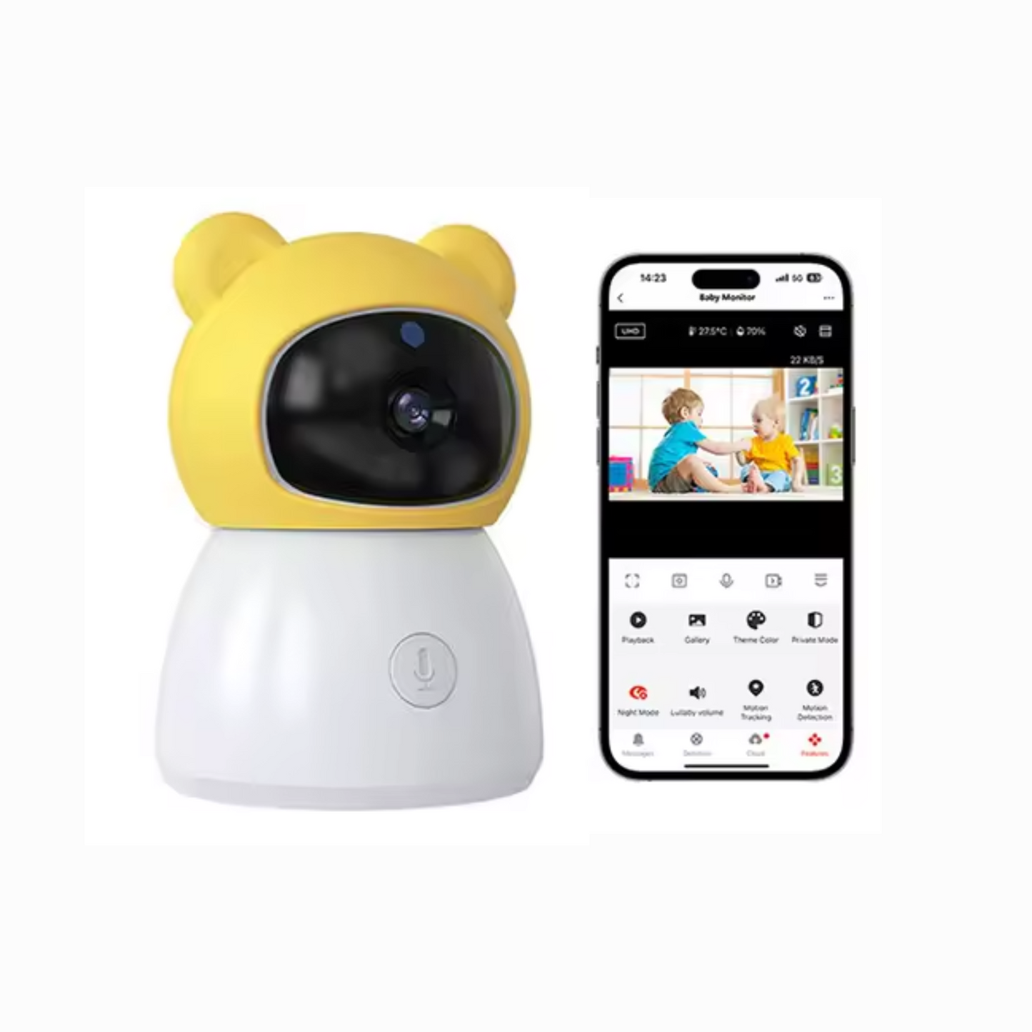 👶🏼 INTELGENIA™ - CAMÉRA WIFI HD – SURVEILLANCE BÉBÉ & MAISON À DISTANCE