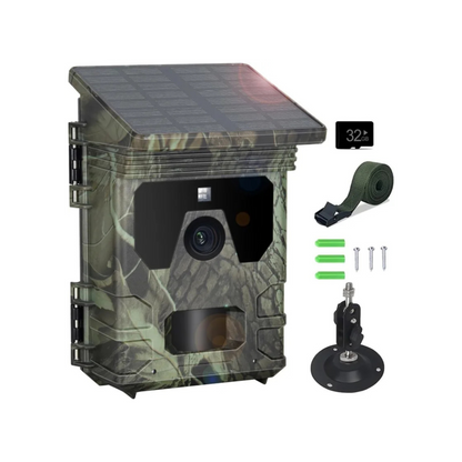 CAMÉRA SOLAIRE FULL HD 4K VISION NOCTURNE - SPORT & CHASSE