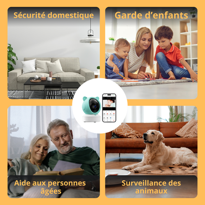 👶🏼 INTELGENIA™ - CAMÉRA WIFI HD – SURVEILLANCE BÉBÉ & MAISON À DISTANCE