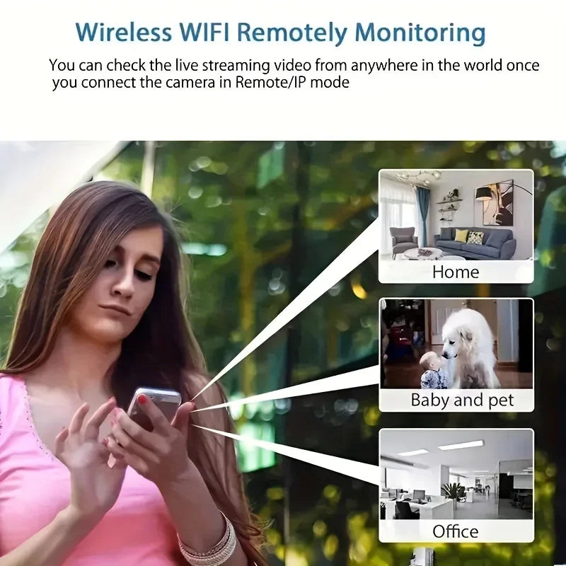 MINI CAMÉRA WIFI 2.4G AVEC VISION NOCTURNE ET SURVEILLANCE À DISTANCE