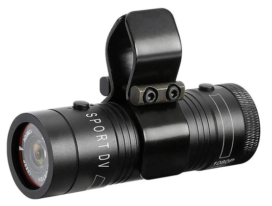 CAMÉRA SPORT ÉTANCHE 1080P POUR CASQUE OU GUIDON AVEC FIXATION ARMES
