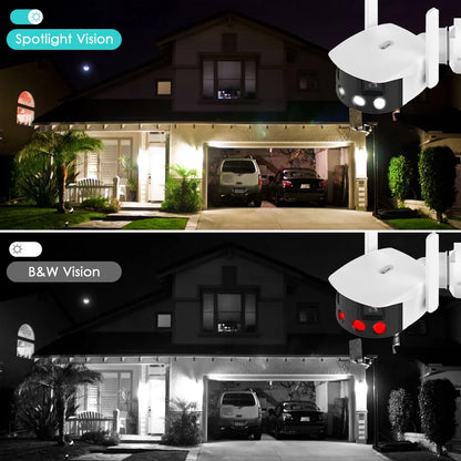 CAMÉRA WIFI 4K - DOUBLE OBJECTIF 180° ET DÉTECTION AI