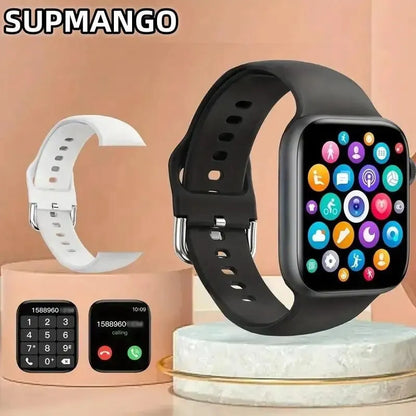 MONTRE CONNECTÉE NOIRE S8 AVEC SUIVI SANTÉ ET APPELS