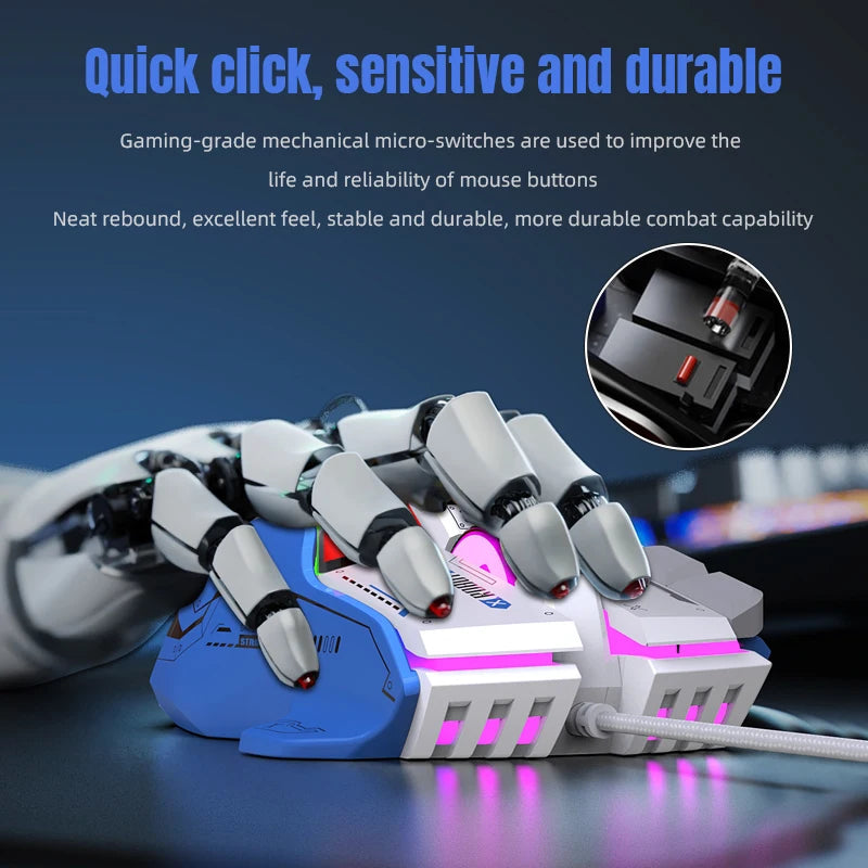 SOURIS GAMING G6 RGB 128000DPI, CHIP A826 POUR PC