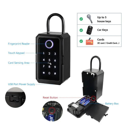 COFFRE INTELLIGENT WIFI TTLOCK À EMPREINTE