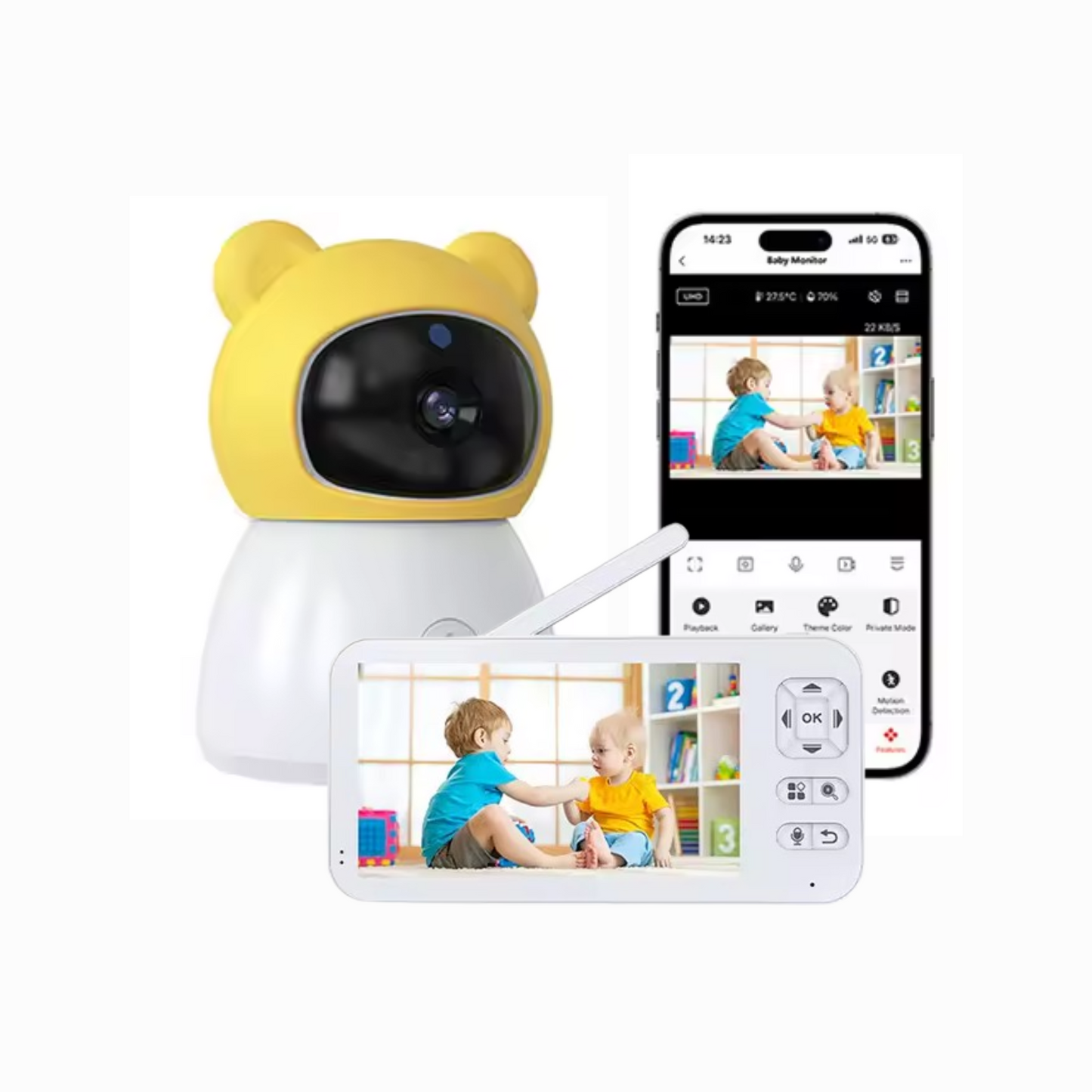 👶🏼 INTELGENIA™ - CAMÉRA WIFI HD – SURVEILLANCE BÉBÉ & MAISON À DISTANCE